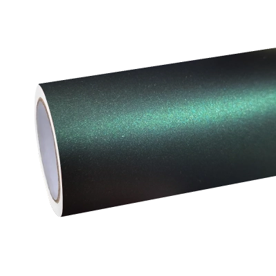 Matte Metallic Diamond Green Car Vinyl Wrap PET 01