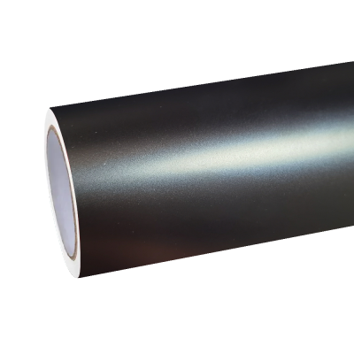 Matte Satin Chrome Black Car Vinyl Wrap 01