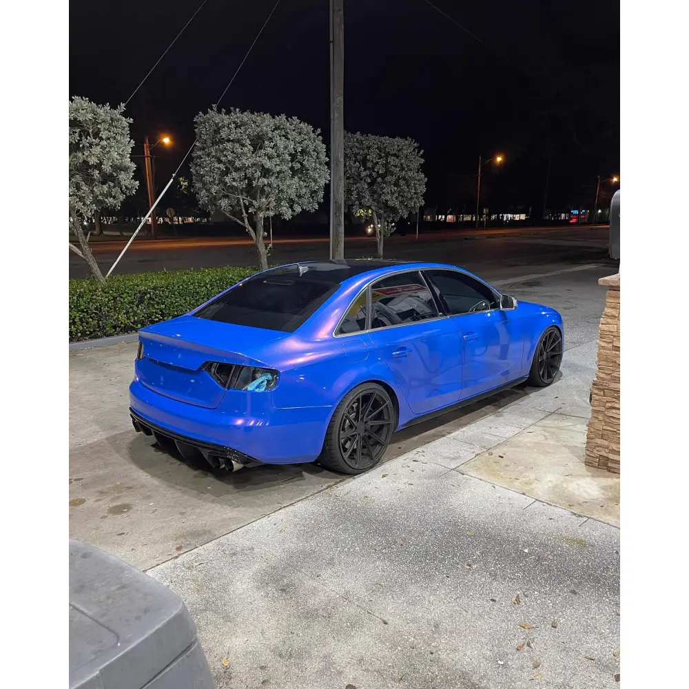 Gloss Metallic Diamond Red Blue Car Vinyl Wrap