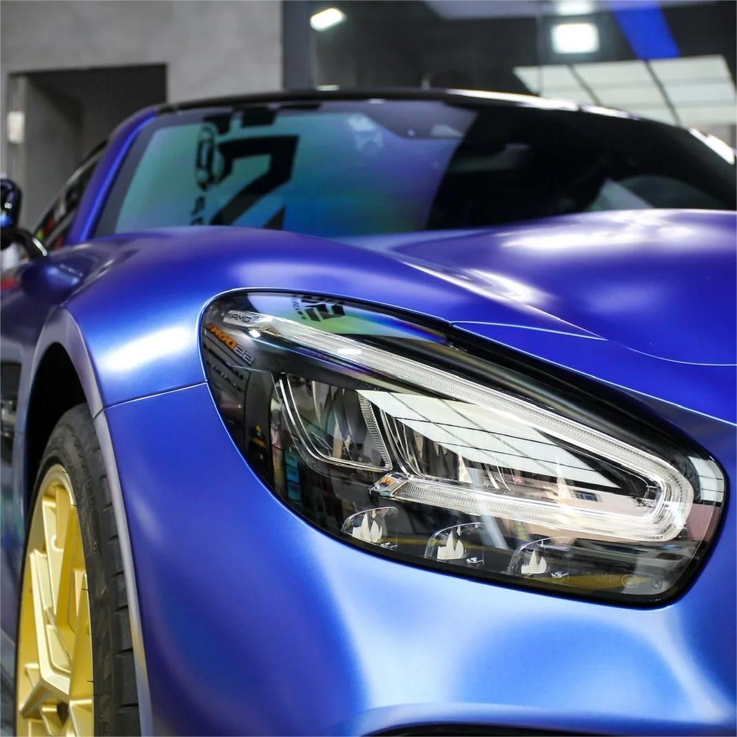 Best Matte Navy Blue Car Wrap Metallic Navy Blue Vinyl Wraps ALUKOVINYL