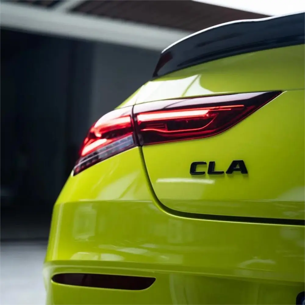 Gloss Acid Green Car Vinyl Wrap PET