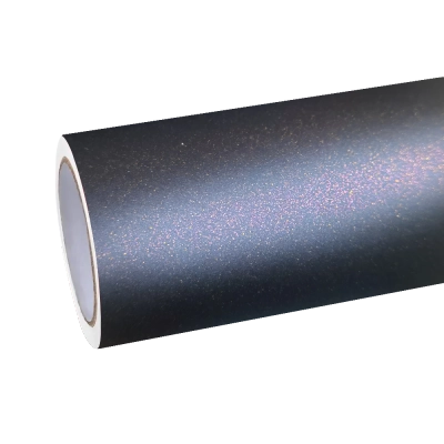 Matte Metallic Diamond Red Black Car Vinyl Wrap  01