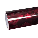 Gloss Red Forged Carbon Car Vinyl Wrap PET | Red Carbon Fiber Wrap
