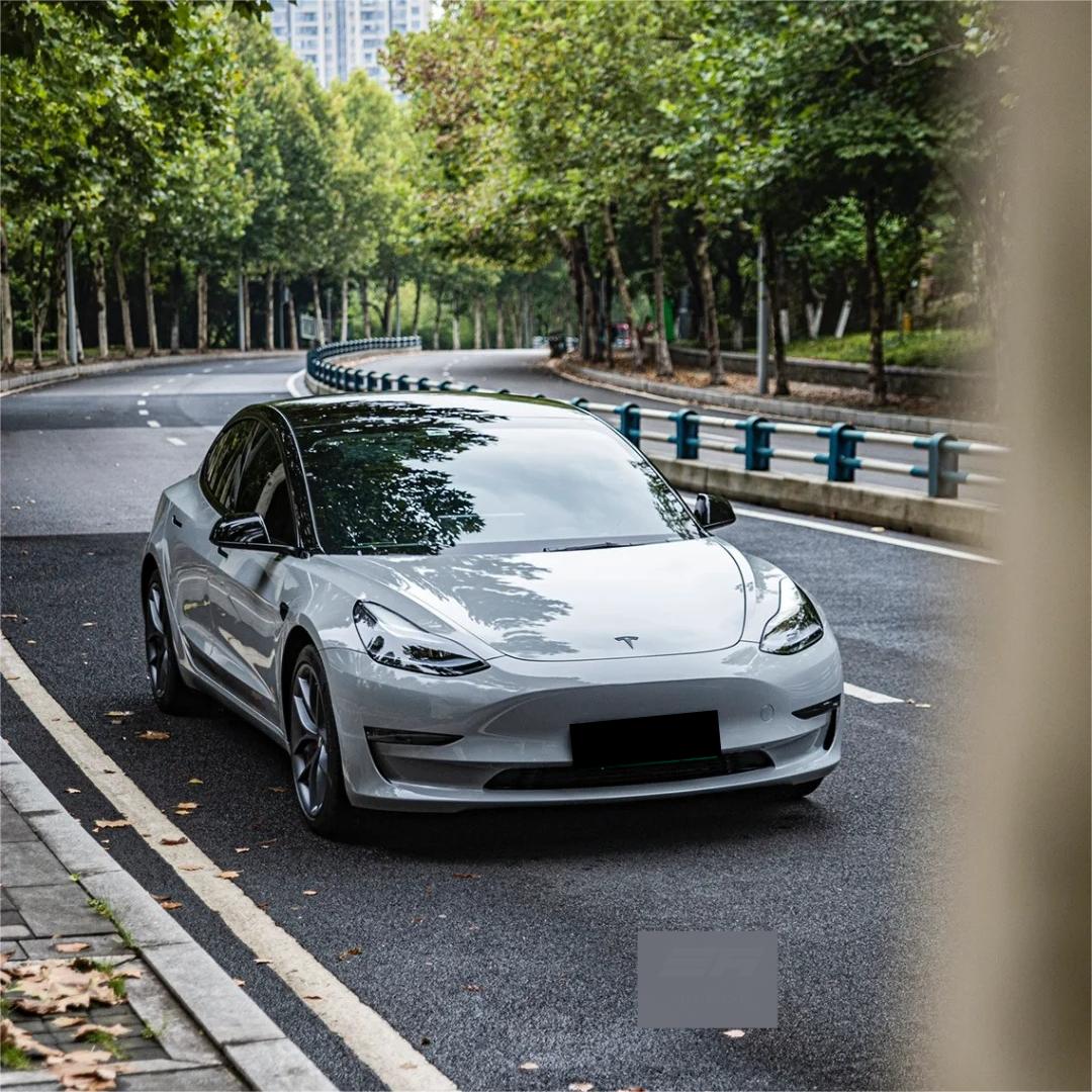 Gloss Brooklyn Grey Car Vinyl Wrap PET