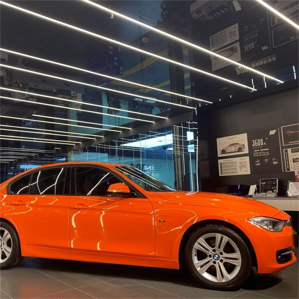 Gloss Crystal Orange Car Vinyl Wrap
