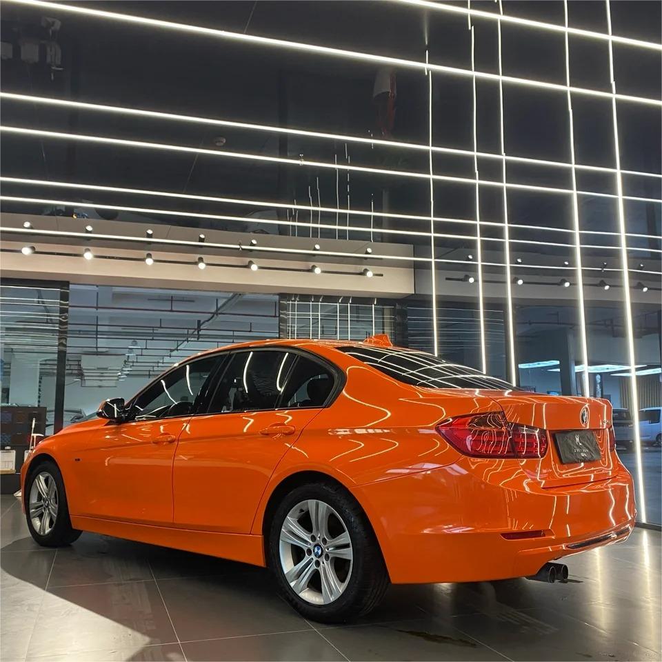 Gloss Crystal Orange Car Vinyl Wrap