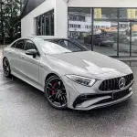 Gloss Light Grey Car Vinyl Wrap 