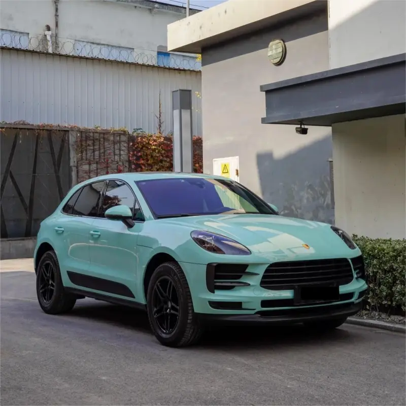 Gloss Light Mint Cragginess Green Car Vinyl Wrap PET