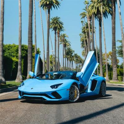 Gloss Light Sky Blue Car Vinyl Wrap PET 02