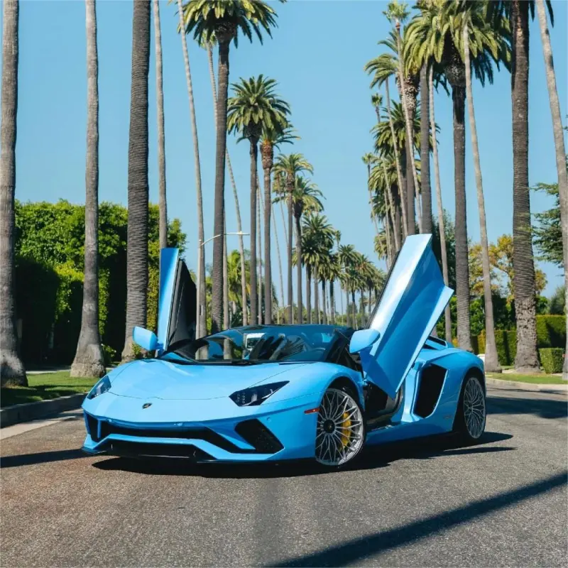 light sky blue car wrap