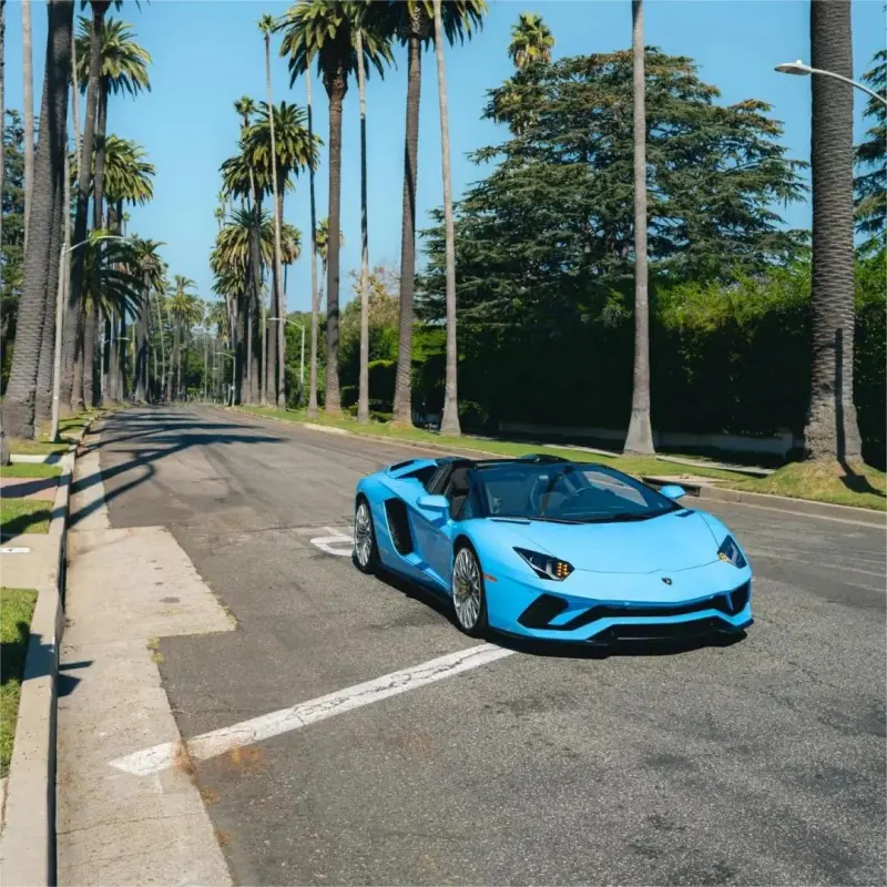 light sky blue car wrap