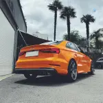 Gloss Mclaren Orange Car Vinyl Wrap PET
