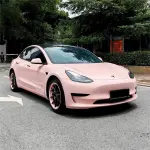 Gloss Pearl Baby Pink Car Vinyl Wrap PET