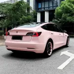 Gloss Pearl Baby Pink Car Vinyl Wrap PET