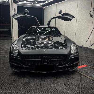 Matte Ultimate Flat Deep Black Car Vinyl Wrap 02