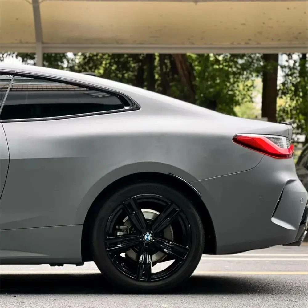 Matte Nardo Grey Car Vinyl Wrap