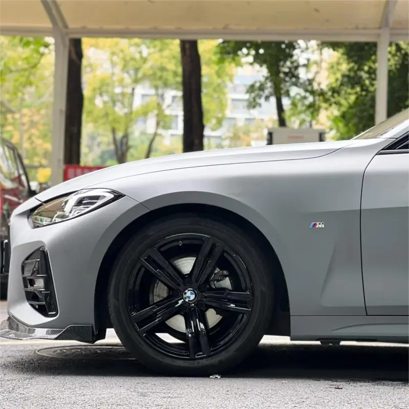Matte Nardo Grey Car Vinyl Wrap