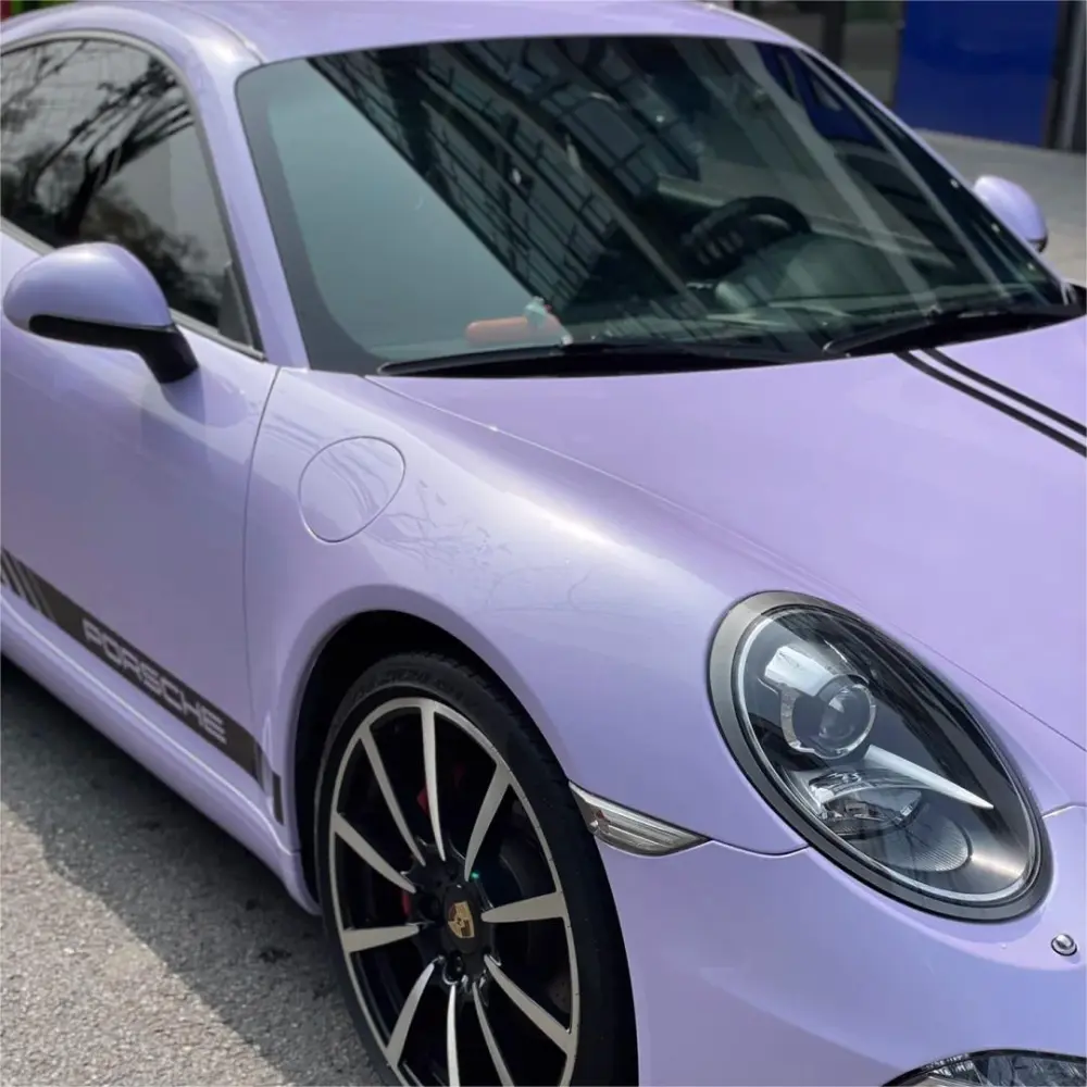 Gloss Light Purple Car Vinyl Wrap