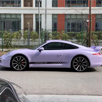 Gloss Light Purple Car Vinyl Wrap 02