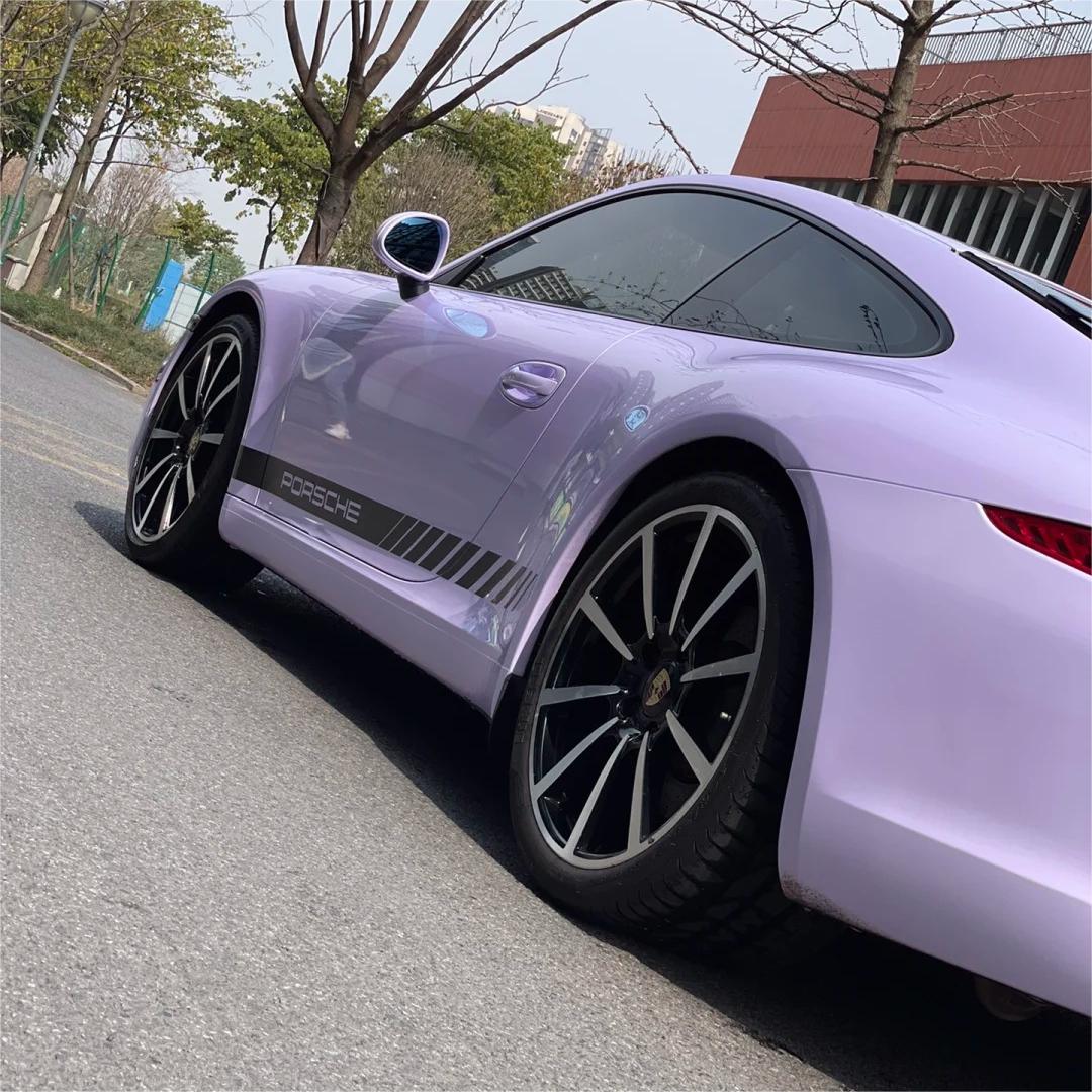 Gloss Voilet Light Purple Car Vinyl Wrap PET