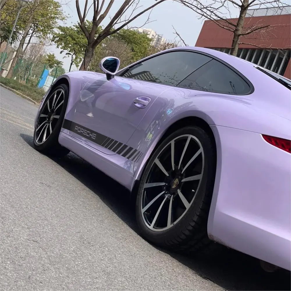 Gloss Light Purple Car Vinyl Wrap