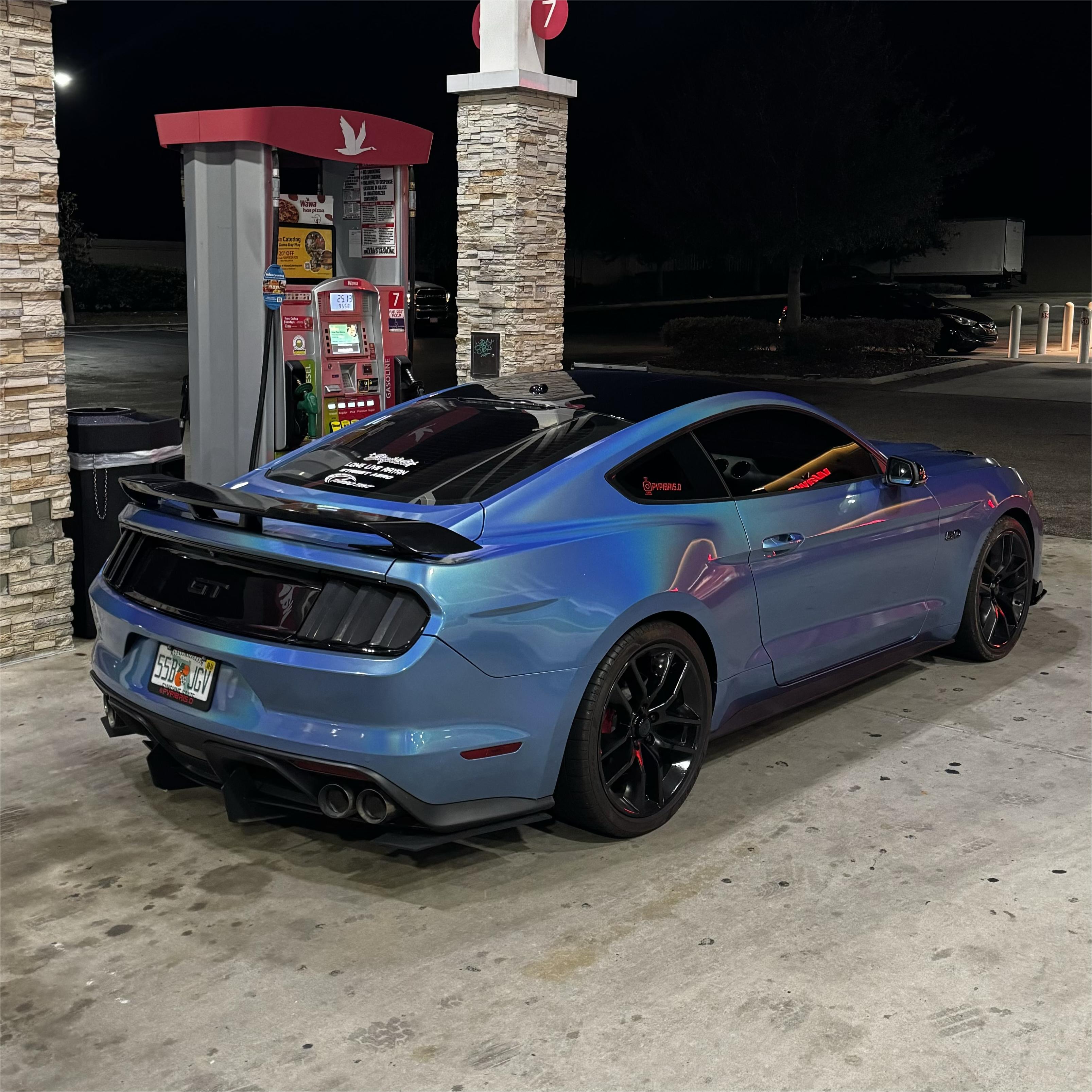 Gloss Metallic Rainbow Laser Blue Car Vinyl Wrap