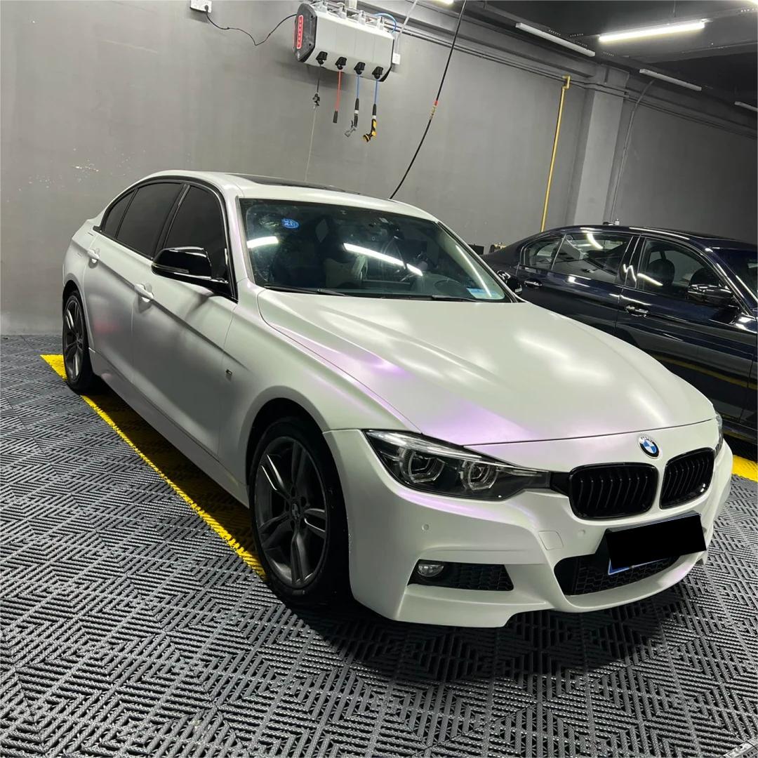 Matte Metallic Chameleon Purple White Car Vinyl Wrap Sale