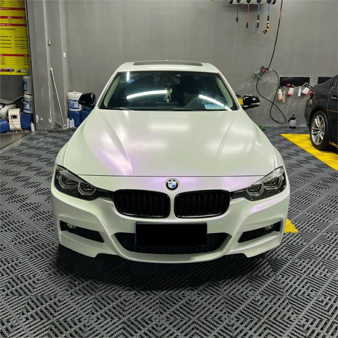 Matte Metallic Chameleon Purple White Car Vinyl Wrap Sale