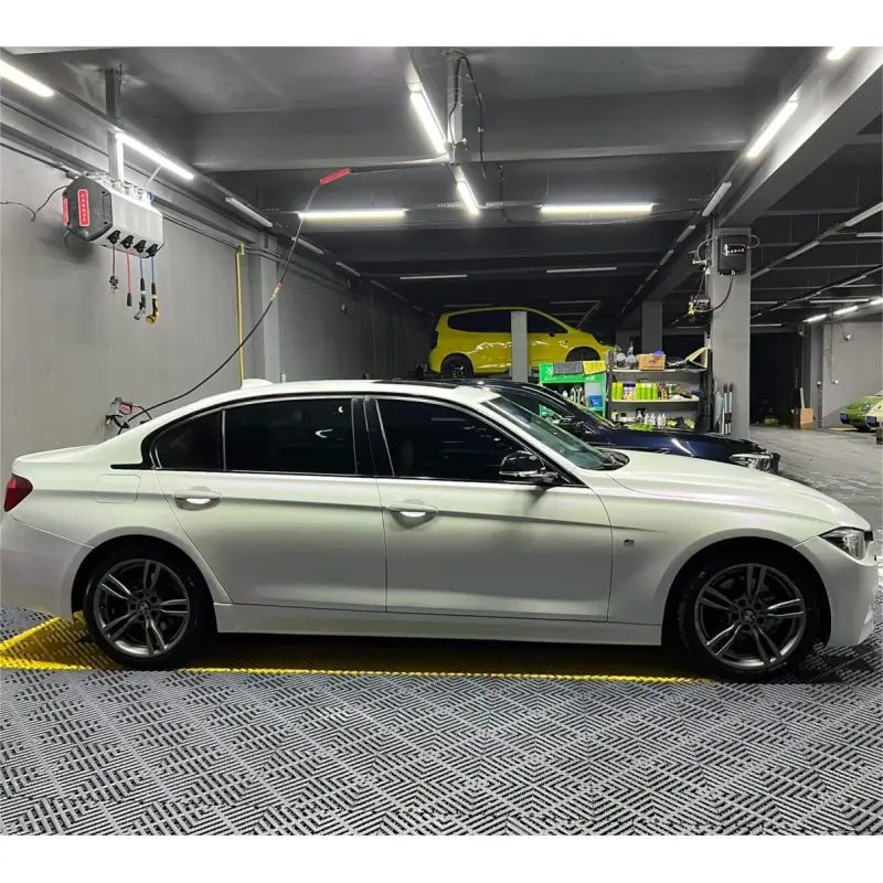 Matte Metallic Chameleon Purple White Car Vinyl Wrap Sale