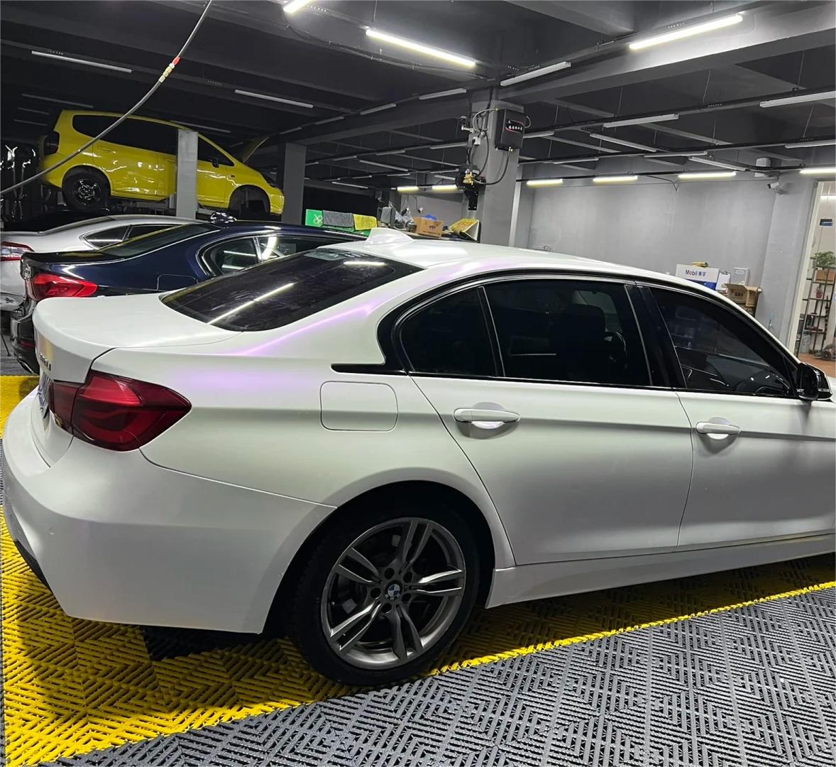 Matte Metallic Chameleon Purple White Car Vinyl Wrap Sale