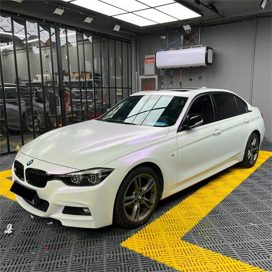 Matte Metallic Chameleon Purple White Car Vinyl Wrap Sale