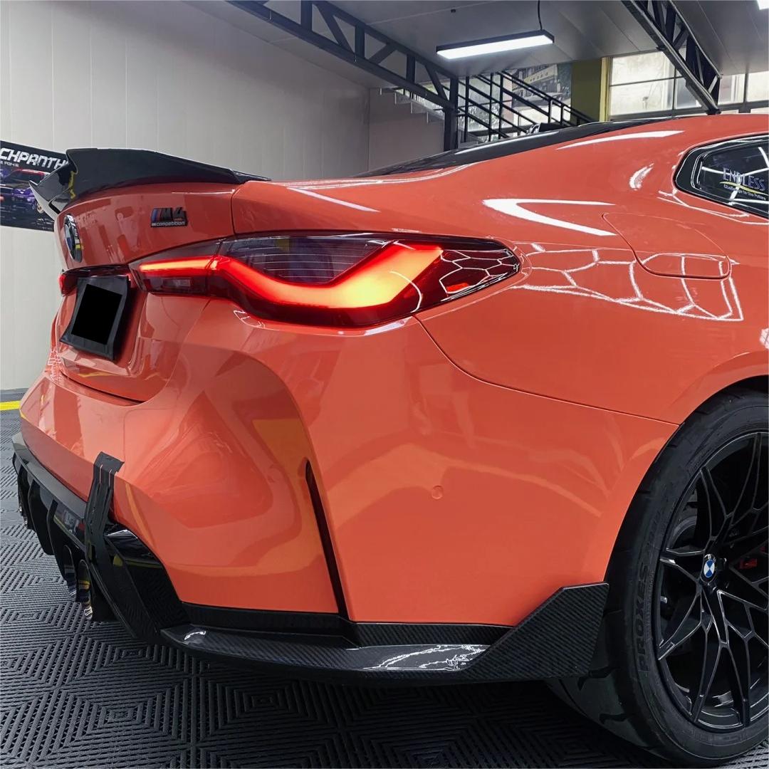 Gloss Coral Orange Car Vinyl Wrap