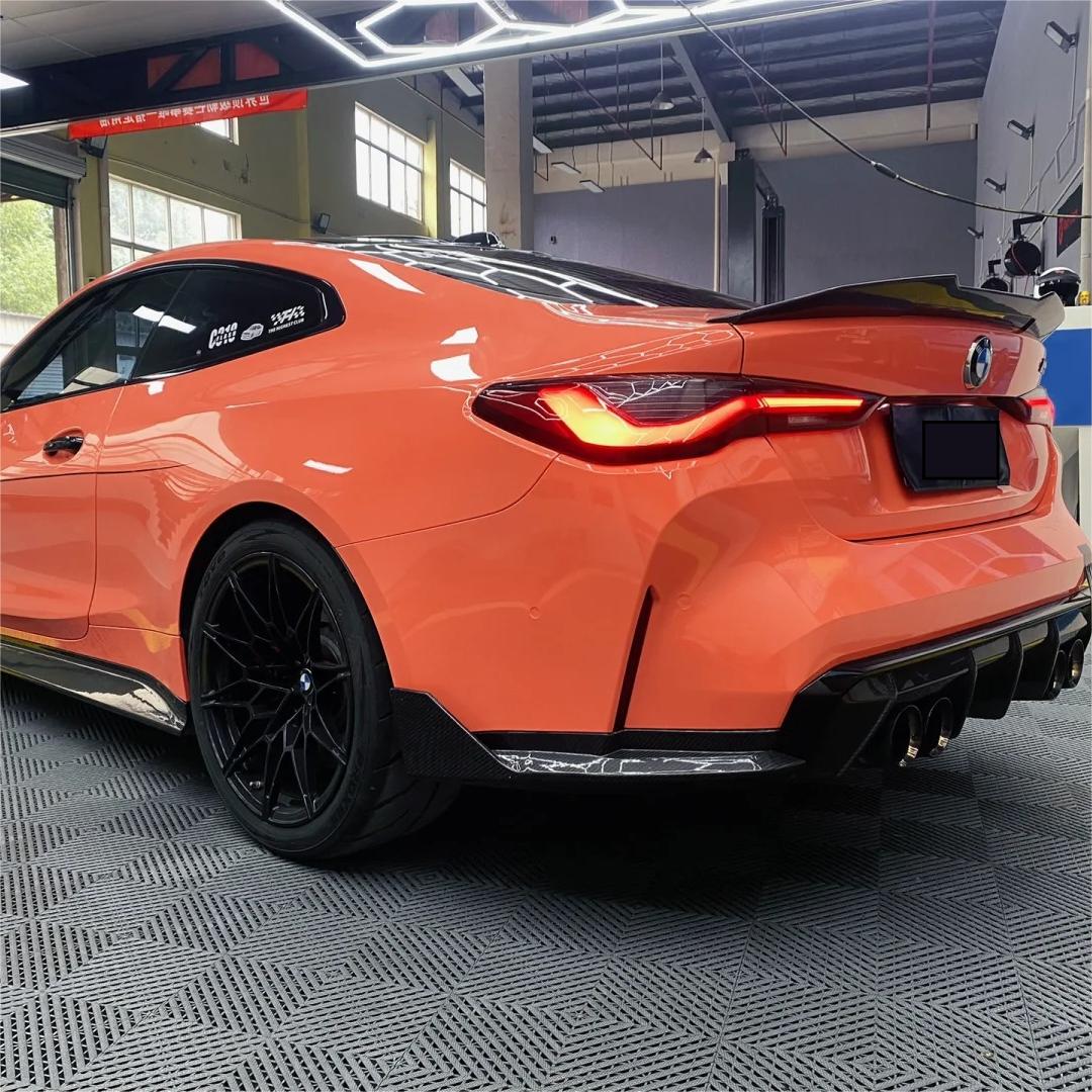Gloss Coral Orange Car Vinyl Wrap