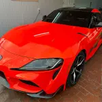 Gloss Fluorescent Orange Car Vinyl Wrap