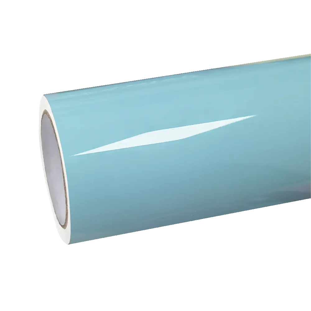 Gloss Meissen Blue Car Vinyl Wrap PET