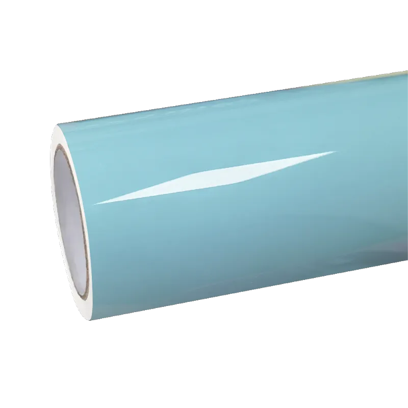Gloss Meissen Blue Car Vinyl Wrap PET