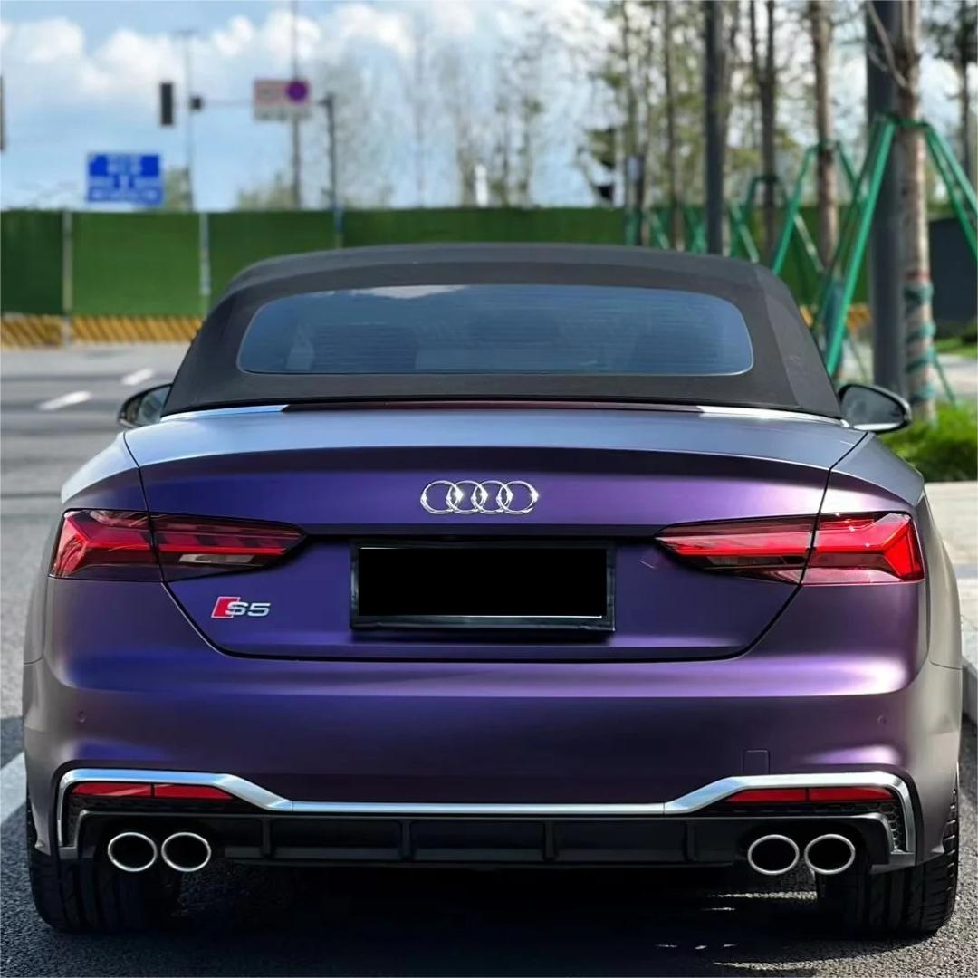 Matte Metallic Dark Purple Car Vinyl Wrap