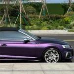 Ultra Matte Metallic Dark Purple Car Vinyl Wrap