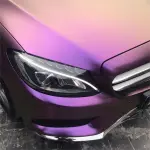Matte Metallic Glitter Sparkle Purple Car Vinyl Wrap