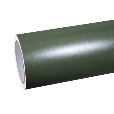 Matte Satin Ceramics Military Green Car Vinyl Wrap PET 01