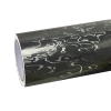 Gloss Black Damascus Carbon Car Vinyl Wrap PET