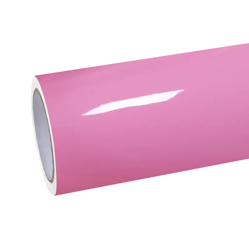 Gloss Crystal Light Pink Car Vinyl Wrap PET