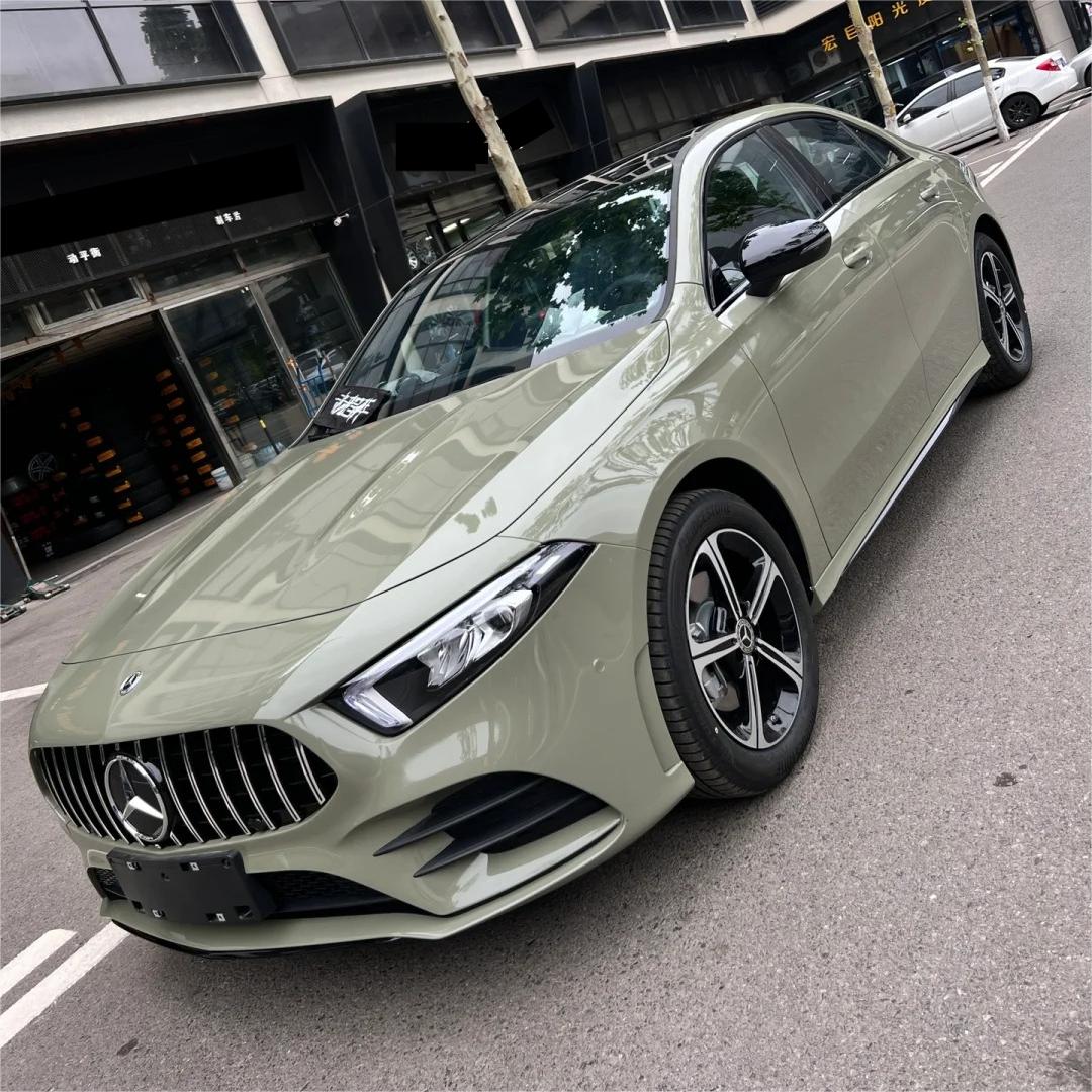 Best Khaki Green Car Wrap Gloss Khaki Green Vinyl Wraps ALUKOVINYL