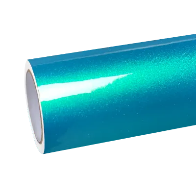 Gloss Metallic Atomic Teal Car Vinyl Wrap 01
