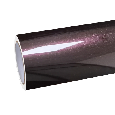 Gloss Metallic Tourmalie Red Car Vinyl Wrap PET 01