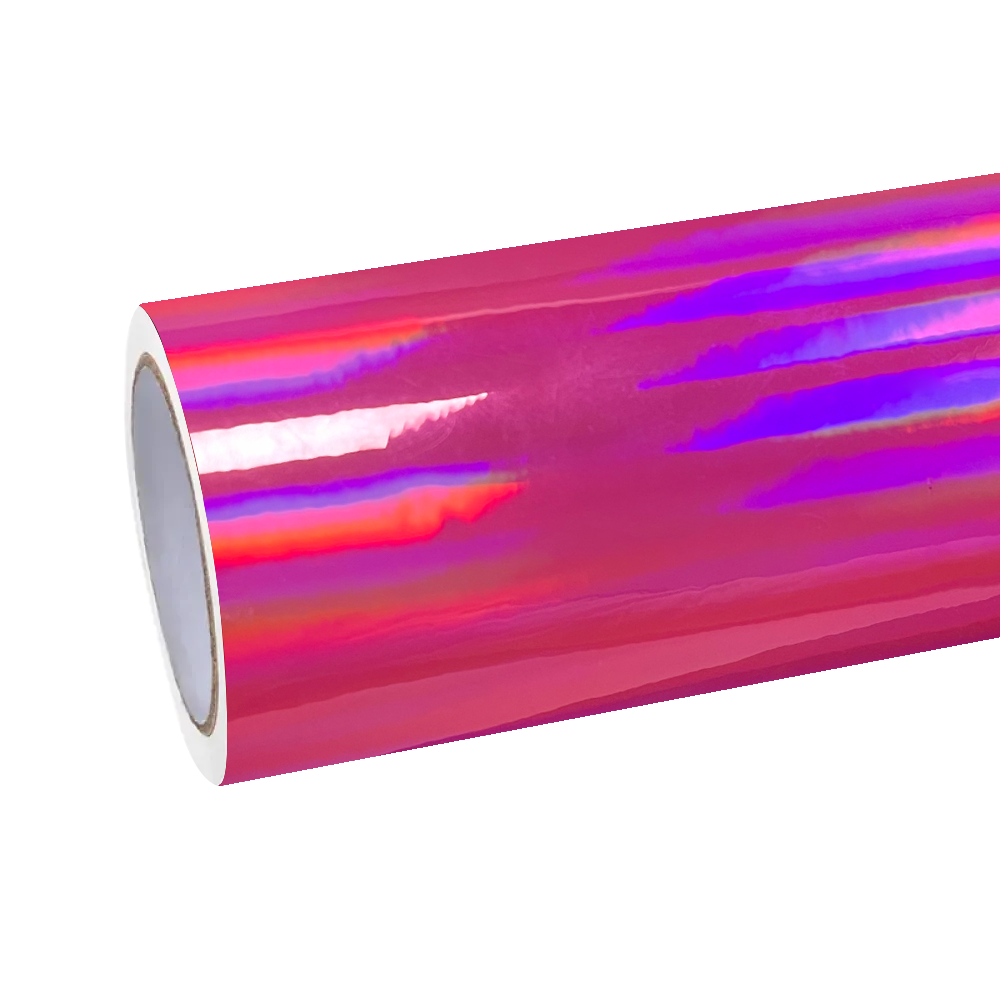holographic pink car wrap
