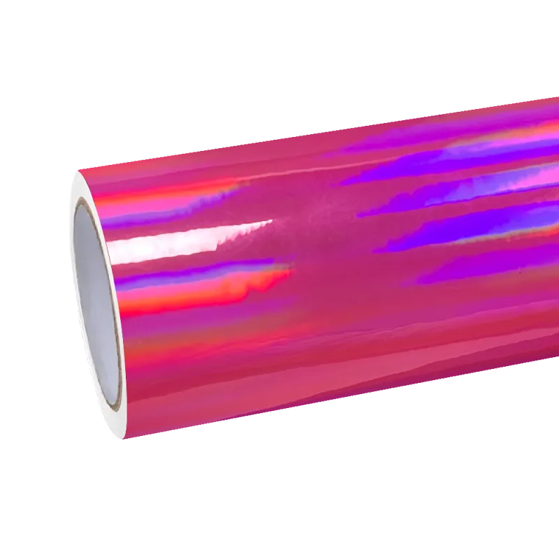Gloss Pink Holographic Chrome Laser Car Vinyl Wrap Coupe BMW