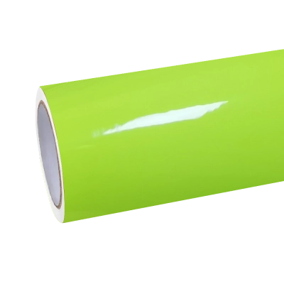 Gloss Apple Green Car Vinyl Wrap PET 01