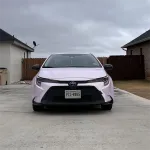 Gloss Metallic Glazed Gold Pink Car Vinyl Wrap