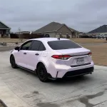 Gloss Metallic Glazed Gold Pink Car Vinyl Wrap